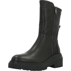 Darina 160242 Black Leather Womens Boots Standard Fit 7 UK
