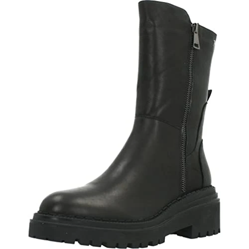 Darina 160242 Black Leather Womens Boots Standard Fit 7 UK