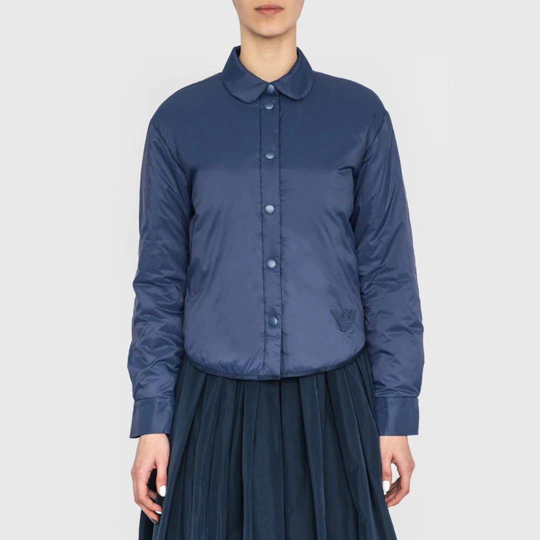 Dark Blue Bomber Jacket