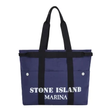 Dark Blue Large Cotton Tote Bag