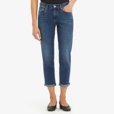 Dark Blue Mid Rise Slim Fit Jeans