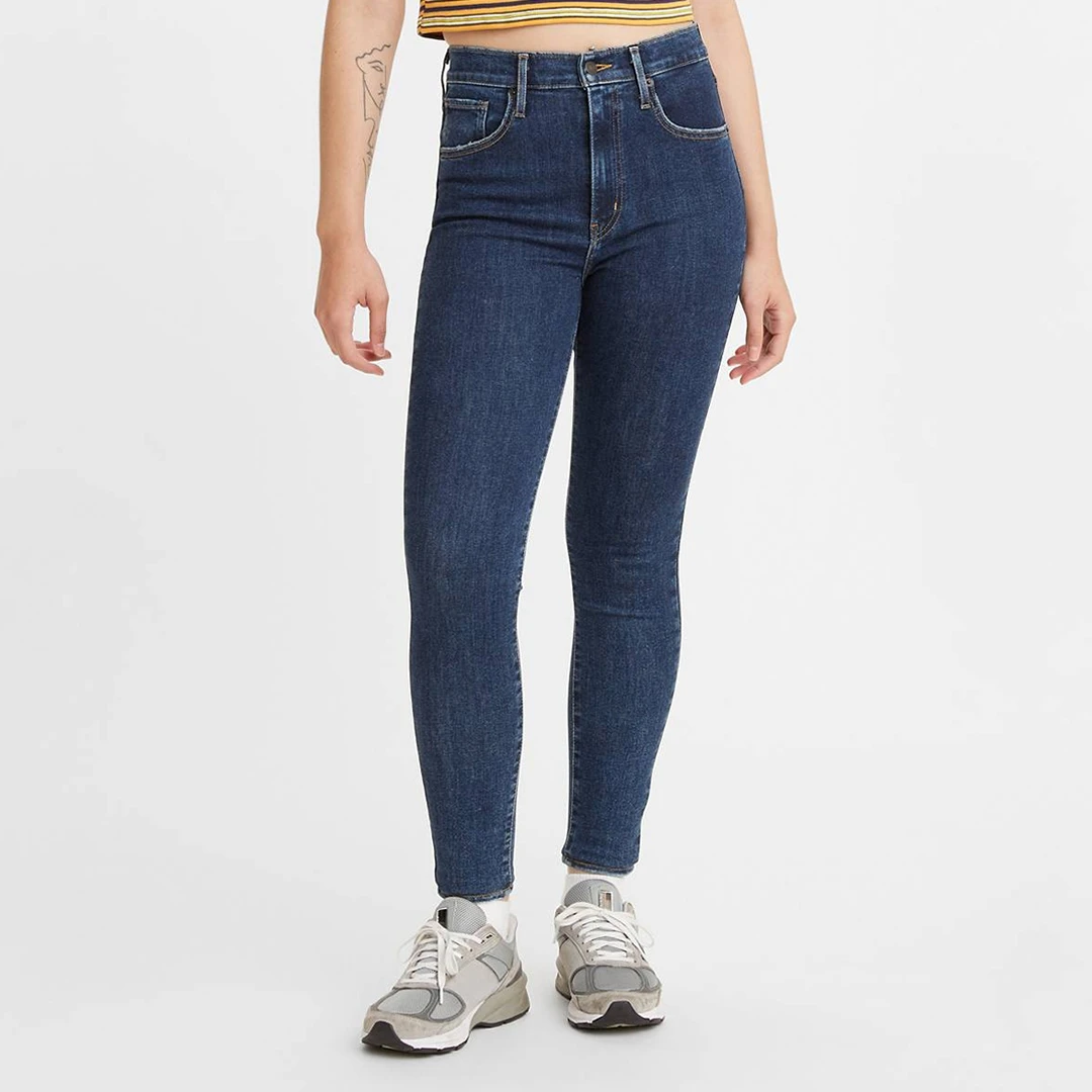 Dark Blue Mile High Super Skinny Stretch Jeans