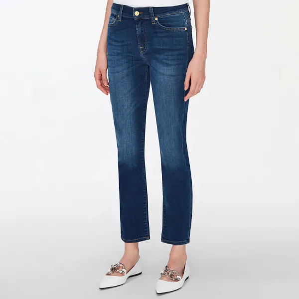 Dark Blue Roxanne Slim Stretch Jeans - Navy