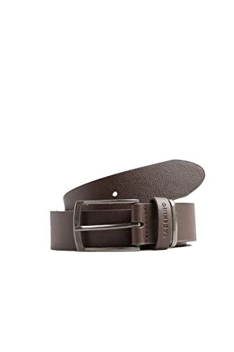 Dark Bonded Leather Belt - Men's - Plus Size Curve