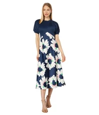 Daysiah Ponte Top with Midi Skirt Dress, Dark Navy, 12 Daysiah Ponte Top with Midi Skirt Dress, Dark Navy, 12
