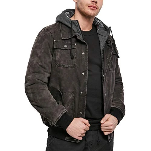 Dayton Jacket + Sweathood, Black, XXL