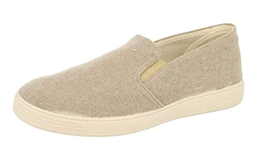 DB's Men's Extra Wide (2V Fit) Casual Slip on Shoes (Miles) in Taupe in UK 7(US 8/EU 41)
