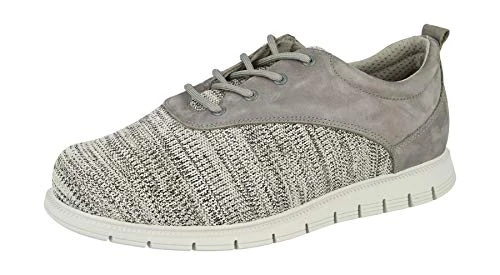 DB's Men's Extra Wide (2V Fit) Stretch Leisure Shoes (Mexico) in Grey in UK 10(US 11/EU 44)