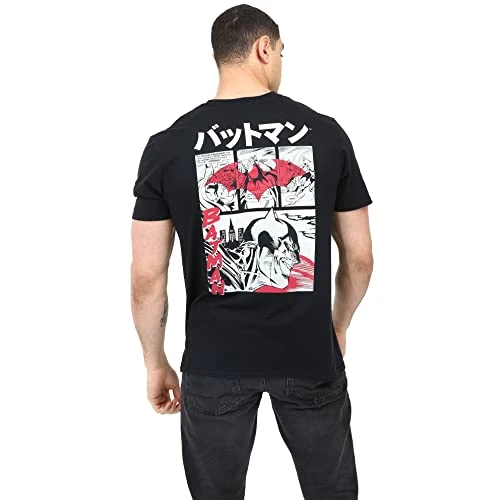 DC Comics Batman Japan Panels Unisex T Shirt, Black, Small