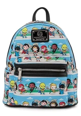 DC Comics Superheroes Chibi Lineup Womens Double Strap Shoulder Bag Purse DC Comics Superheroes Chibi Lineup Womens Double Strap Shoulder Bag Purse