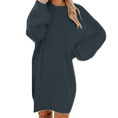 Deal of The Day Ladies Dresses for Wedding Guests Xmas Jumper Dress for Women UK White Babydoll Dress Long Sleeve Wedding Guest Dress Ladies Cotton Dresses Amazon Outlet Clearance UK