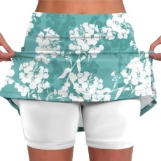 Deals Of The Day Tennis Skirt for Women High Waisted Workout Skirt with Shorts Colorful Floral Printed Tennis Skirt with Shorts 2024 UK Summer Fashion Running Shorts for Sport Sale Clearance 1P
