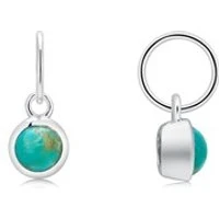 December Birthstone Crystal Pendant Charm - Silver