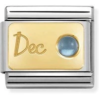 December Topaz Birthstone Charm