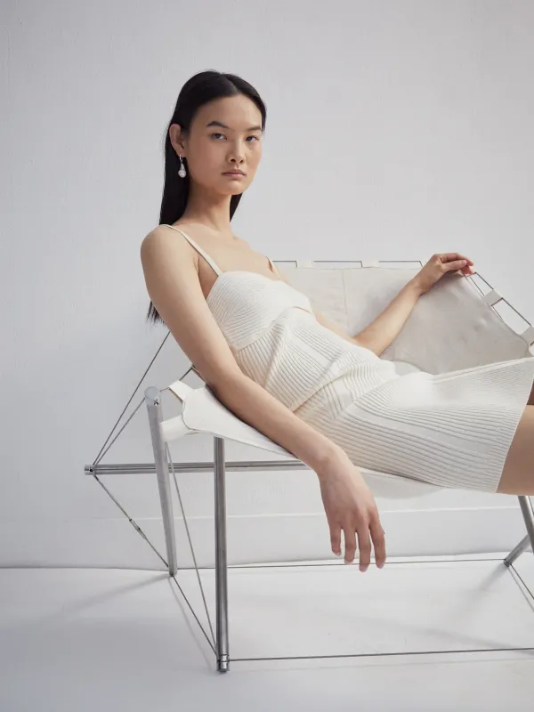 Deira Dress in Pale Magnolia