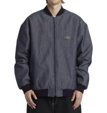 Delton - Men's bomber jacket ADYJK03197., Blue - Indigo, L Delton - Men's bomber jacket ADYJK03197., Blue - Indigo, L
