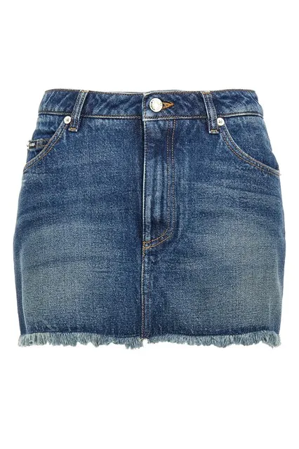 Denim mini skirt - Blue
