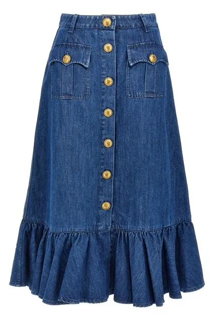 denim skirt - Blue