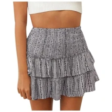 Denim Skirts for Women Midi Length Flouncy Print Skirt Fashion Floral Short Skirt Drawstring Skirts for Women below Knee (Khaki, XL) Denim Skirts for Women Midi Length Flouncy Print Skirt Fashion Floral Short Skirt Drawstring Skirts for Women below Knee (Khaki, XL)