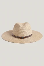 Desert Dreams Beige Straw Hat