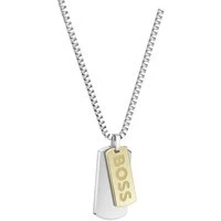 Devon Two Tone Tag Necklace