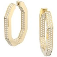 Dextera Gold Octagon Hoop Earrings