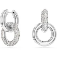 Dextera Interlocking Loop Crystal Hoop Earrings