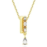 Dextera Mixed Cut Yellow Tone Necklace - 38cm