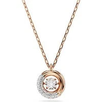 Dextera Rose-Gold Round Cut Pendant Necklace