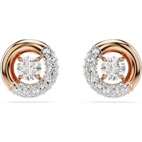 Dextera Rose-Gold Round Cut Stud Earrings