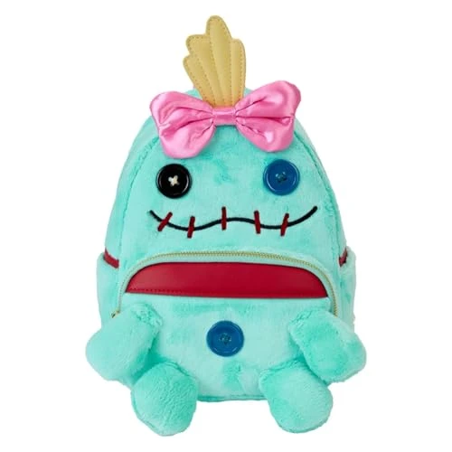 Disney Lilo & Stitch Scrump Plush Cosplay Mini Backpack Womens Double Strap Shoulder Bag Purse, Multi, One Size, Backpack