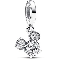 Disney Mickey Mouse Sparkling Head Silhouette Dangle Charm