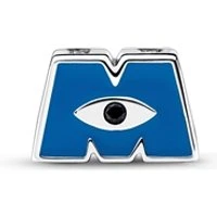 Disney Pixar Monsters, Inc. Logo M Charm