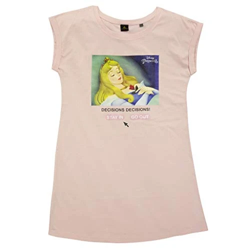 Disney Princess Decisions Decisions Nightdress, Womens, Pink, Official Merchandise