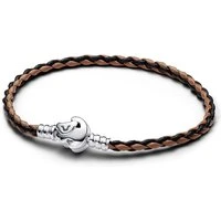 Disney The Lion King Clasp  Moments Braided Leather Bracelet - 17.5cm