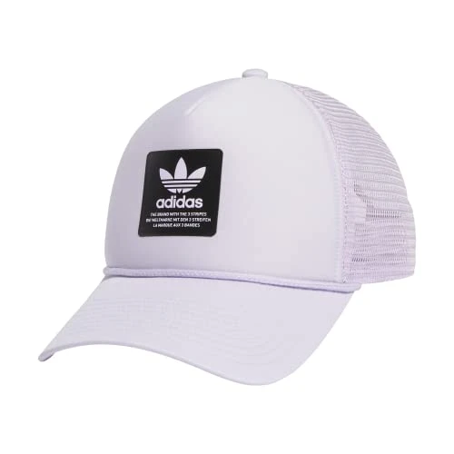 Dispatch Trucker 5-Panel High Crown Mesh-Back Adjustable Strapback Cap, Silver Dawn Grey/Black, One Size