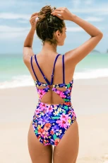 Ditsy & Petals Back O-Ring One Piece Swimsuit ulti