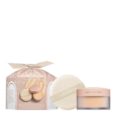 Divinely Flawless Ultra Blur Translucent Loose Setting Powder & Velour Puff - Honey ulti