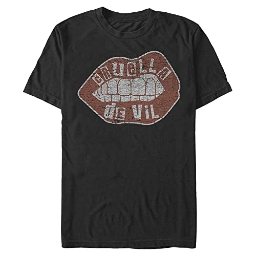 Dnca Lip Embroidery Organic Short Sleeve T-Shirt, black, M