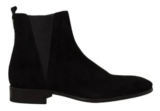 Dolce&Gabbana Men's Ankle Boots in Black Calf Leather Whit Zip - Model Number: A60176 AU998 80999 - Size: 8.5 UK Dolce&Gabbana Men's Ankle Boots in Black Calf Leather Whit Zip - Model Number: A60176 AU998 80999 - Size: 8.5 UK