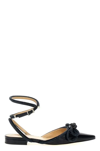 Double Bow ballet flats - Blue