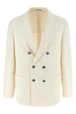Double-breasted blazer White Size 52