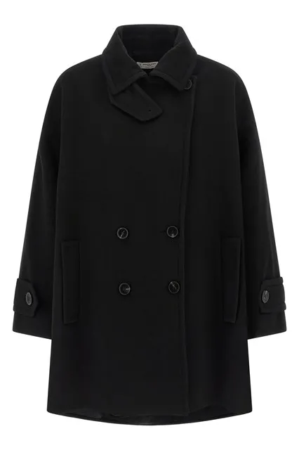 Double-breasted caban - Black