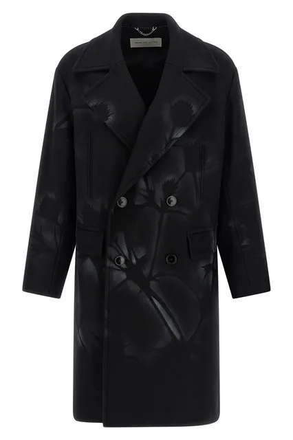 Double-breasted coat - Black