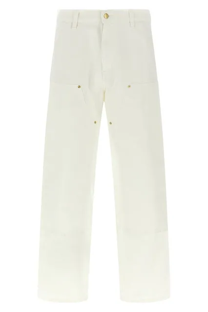 Double knee jeans - White