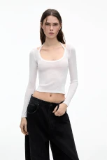 Double-Layer Top With Long Sleeves And Straps