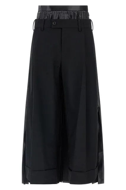 Double layer trousers - Black