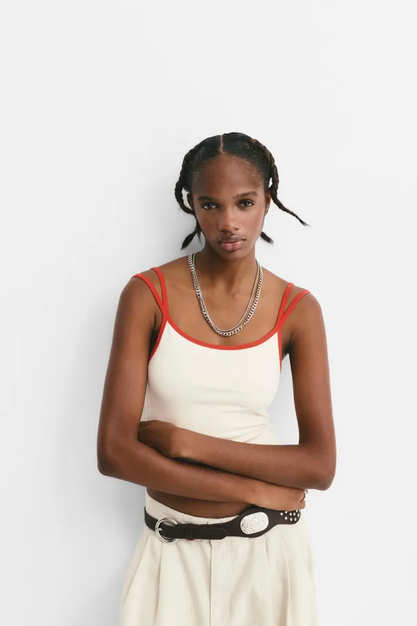 Double Strap Top - Ice