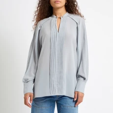Dove Grey Long Sleeve Top