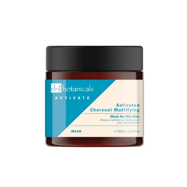 Dr Botanicals Activate Charcoal Mattifying Mask for Oily Skin 60ml - Multi